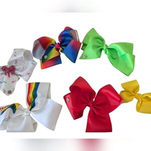 Jojo siwa bow lot set 6